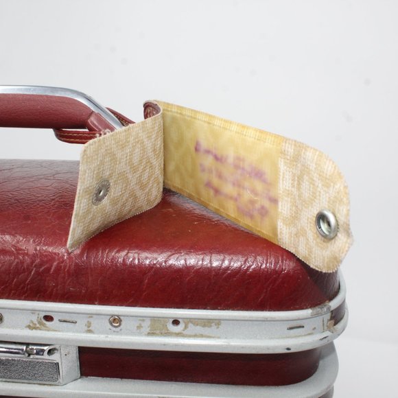 Vintage Samsonite Silhouette II Burgundy Red Train Clam Case No keys - Picture 15 of 15